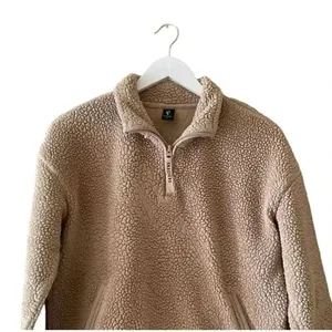 Skechers Boxy Sherpa Fleece Pullover Sweater Sweatshirt Long Sleeves SZ S # 1762 thumbnail 3