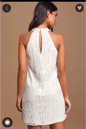 Lulus White Floral Mini Dress Embroidered thumbnail 2