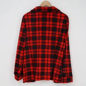 Cuddl Duds Pajama Top Womens XL Jammies For Our Families Red Plaid Bear Hugs Exc thumbnail 4