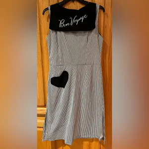 E.C. Star Bon Voyage Nautical Sailor Pinup Girl Rockabilly Retro Dress Sz‎ Large thumbnail 7
