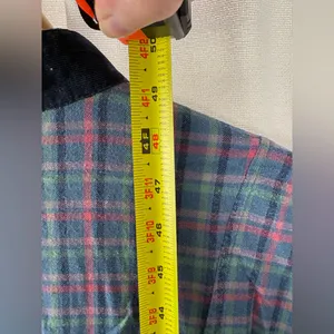 Eddie Bauer Vintage‎ Maxi Shirt Dress Plaid 100% Cotton Long Sleeve Prairie 90’s thumbnail 6