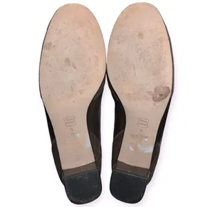 Jildor Women's Size 9 Brown Bronze Leather Suede Gold Horsebit Block Heels thumbnail 10