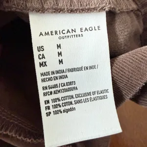 American Eagle AEO Brown Corduroy Baby Doll Tiered Mini Dress Puff Sleeves M thumbnail 4