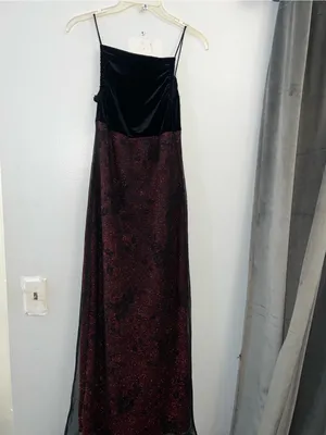 Roberta Vintage Burgundy Floral Mesh Whimsigoth, 90s Whimsigoth, Vampy Grunge thumbnail 5