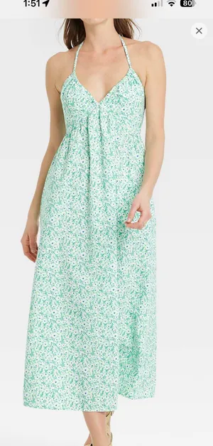 Midi Sundress Universal Thread Green Floral  thumbnail 1