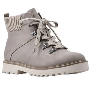 NWT Cliffs By White Mountain Hiking Booties with Lug Sole Ice Gray / Fabric 10M thumbnail 1