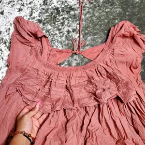 Free People Hailey Babydoll Ruffle Mini Dress thumbnail 6