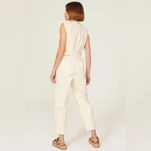 Thakoon Collective Asymmetric Jumpsuit Cream Womens Size 0 Designer contemporary thumbnail 10