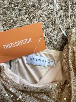 That’s So Fetch Nara Mini Dress- Champagne   thumbnail 3