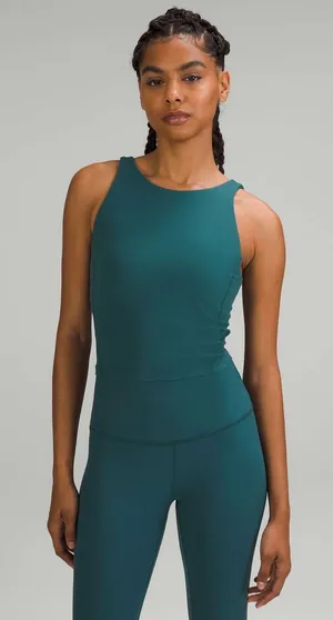 Lululemon Storm teal high neck tank thumbnail 1