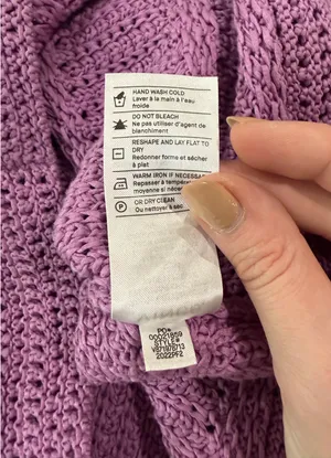 Vince Crochet Square Neck Camisole Lilac Purple Small thumbnail 9