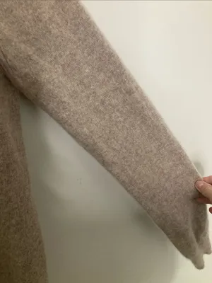 Magaschoni Scoopneck Sweater in Taupe Beige thumbnail 6