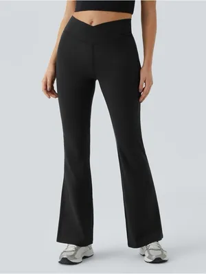 Halara DayStretch High Waisted Crossover Flare Yoga Leggings thumbnail 2
