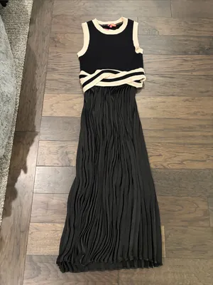 New with Tags THML Mixed Media Midi Dress Sz S thumbnail 5