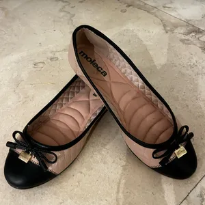 Women's Black and Pink Ballet Flats thumbnail 1