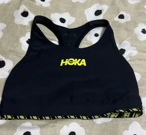 Hoka Black Sports Bra thumbnail 1