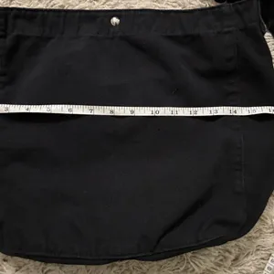 Minimalist Black Shoulder Bag with Crescent Shape thumbnail 2