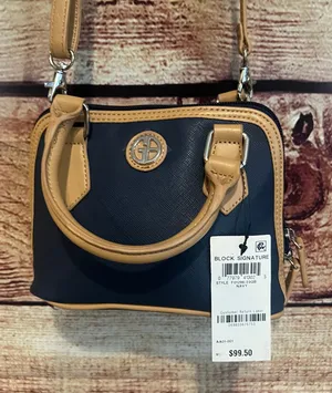 Giani Bernini Womens Faux Leather Crossbody Convertible Dome Handbag Purse thumbnail 1
