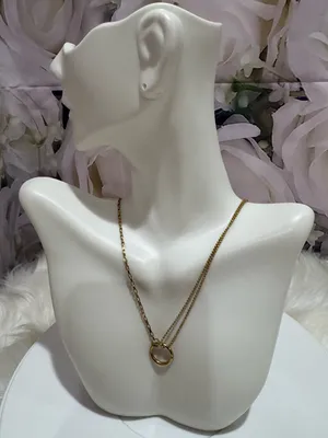 Round Pendant Stainless Steel Necklace thumbnail 1