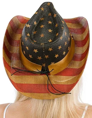 USA American Flag Cowboy Hat thumbnail 11