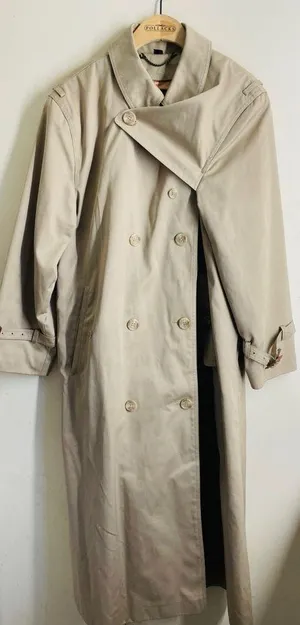 FoxRun by Lucien Padawer Vintage Trench Coat Beige Khaki Long Double Breasted 12 thumbnail 1