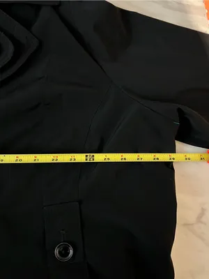 London Fog Women’s Black Double Breasted Trench Raincoat Jacket Plus Size 3X thumbnail 7