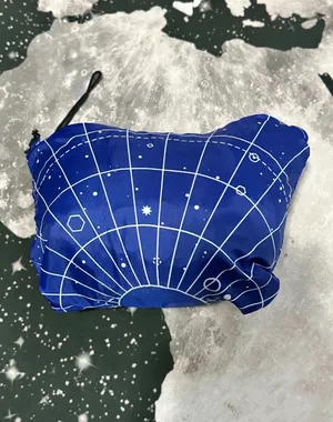 Virgin Voyages Meteor Shower Packable Rain Jacket Blue Size XL thumbnail 9