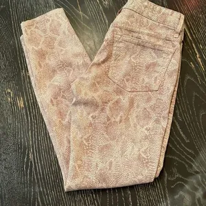 Rich & Skinny Women's Size 24 Pink reptile print Skinny Jeans Stretch Denim thumbnail 1