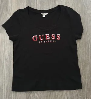 Guess Cropped Tee Shirt thumbnail 2