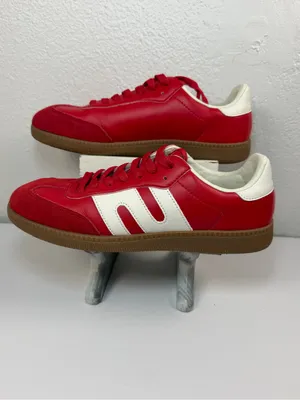 Dream Paris Sneakers Women’s US 9 Red White Leather Gum Sole Casual Retro thumbnail 2
