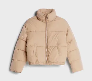 nwt camel puffer padded jacket Bomber thumbnail 3