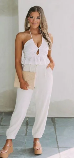 These Three Boutique White Crop Top thumbnail 2