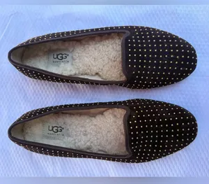 UGG Women's brown Slippers with Gold studs . thumbnail 6