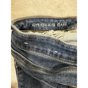 American Eagle Hi Rise Stretch Bootcut Flare Jeans Women's 14x29 Blue Dark Boho thumbnail 12