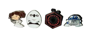 Disney Star Wars Pin Lot Princess Leia R2-D2 First Order Stormtrooper Egg thumbnail 1