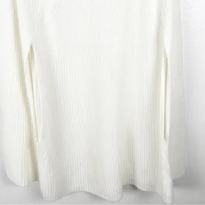 LANE BRYANT White Oversized Arm Openings Knit Poncho Sweater Size 28 Neutral thumbnail 6
