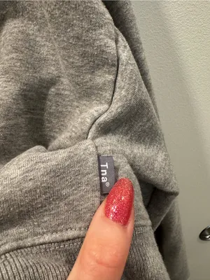 Aritzia TNA Gray Cropped Hoodie Sweatshirt Cotton Blend Size XS thumbnail 3