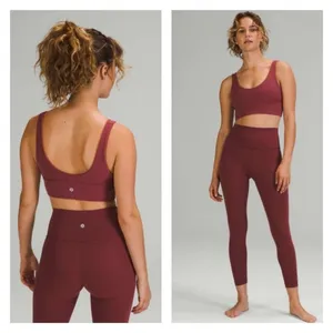 Lululemon Align A/B Cup‎ Sports Bra Women's Size 2 Mulled Wine Pilates Princess thumbnail 2