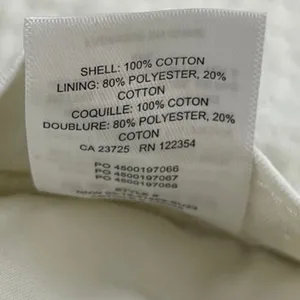Aritzia TNA Women's White Adjustable Drawcord Cotton Twill Bucket Hat Size M/L thumbnail 4