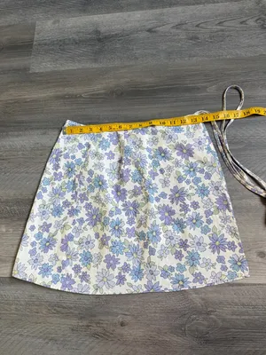 Peppermayo Wrap Floral Mini Skirt US 2 Feminine Spring Summer thumbnail 9