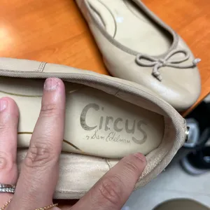 Sam‎ Edelman Circus Taupe Beige Leather Ballet Flats – Size 6.5 thumbnail 10