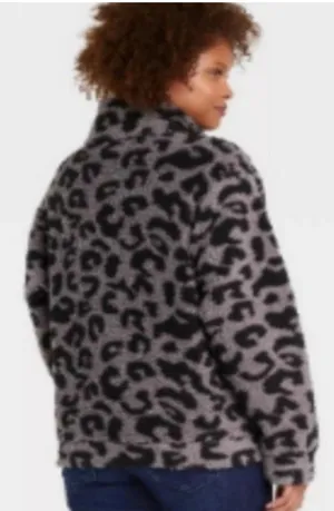 Cheetah Print Faux Fur Sweater thumbnail 2