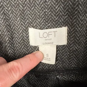 LOFT Outlet Lounge Womens S‎ Gray Patterned Pull On Pants Pajamas Comfort thumbnail 4