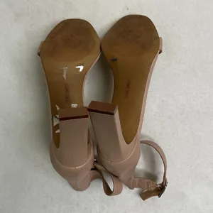 Vince Camuto‎ Citriana Blush Stretch Ankle Cuff Block Heel Sandals 7.5M thumbnail 6