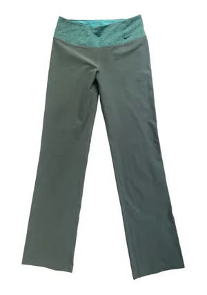 Nike Dri-Fit‎ Women’s Straight Leg Yoga Sports Athletic Pants Size M thumbnail 1