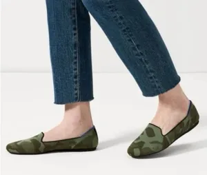 Rothy's The Loafers Olive Green Flats thumbnail 1