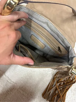 Steve Madden Tan Crossbody Bag with Tassel thumbnail 3