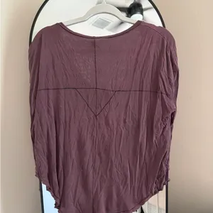 We The Free Long Sleeve Henley Top - Plum thumbnail 4
