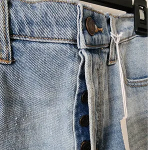 Cello Rip Tide Light Wash High Rise Frayed Hem Denim Shortie Shorts NEW thumbnail 8
