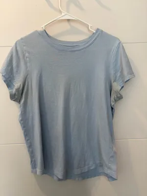 Madewell Women’s Light Blue Crewneck T-Shirt thumbnail 2